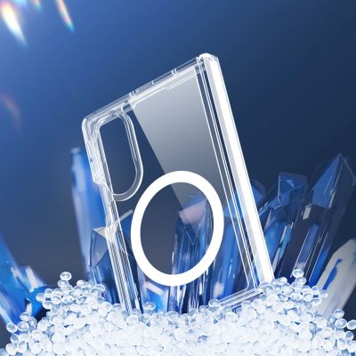 10. Dux Ducis Clin Mag Case für Samsung Galaxy Z Fold 8 Wide, kompatibel mit MagSafe – Transparent