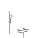 Hansgrohe Crometta Brusersystem mit 65 cm Vario Brusesat und Ecostat 1001 CL Thermostatarmatur für Frembygning