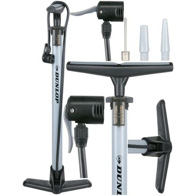 DUNLOP WERKSTATT-/FAHRRADPUMPE 140 PSI (9,6 BAR) GRAU
