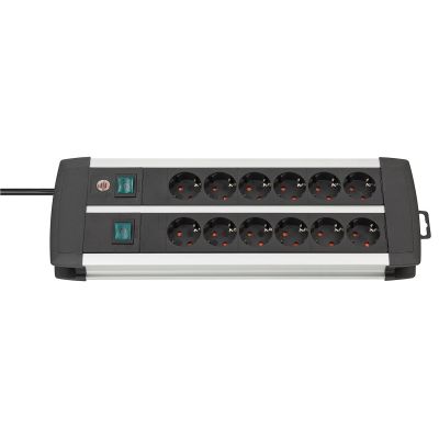 Brennenstuhl Premium-Duo-Alu-Line Steckdosenleiste 2x6x3m