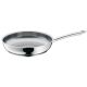 WMF Profi 0794649991 - Rund - Universal-Bratpfanne - Edelstahl - 250 °C - Keramik - Gas - Halogen - Induktion - Edelstahl