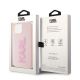 8. Karl Lagerfeld 3D Rubber Glitter Logo Hülle für iPhone 15 Plus – Rosa
