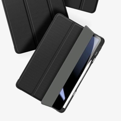 14. Dux Ducis Toby Armored Flip Smart Case für Oppo Pad mit Stifthalter Schwarz