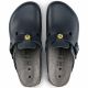 8. Birkenstock Boston ESD Blue Damen Clogs Naturleder schmale Hausschuhe (0061388)