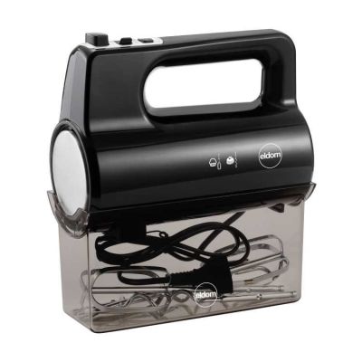 5. ELDOM FOOD PROBOT R120 MIXO 400W, SCHWARZ, 5 GESCHWINDIGKEITEN, SCHLAG- UND MIXFUNKTION, TURBO-TASTE, ZUBEHÖRBEHÄLTER