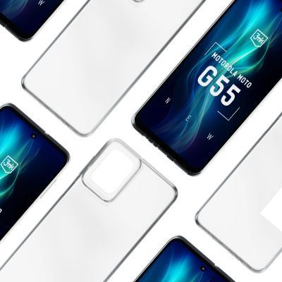 5. 3mk Clear Case für Motorola Moto G55 5G – transparent