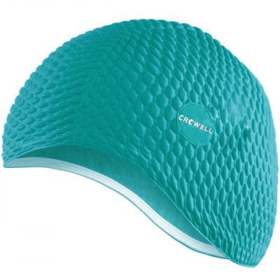 3. Crowell Java blaue Bubble-Badekappe, Farbe 8
