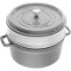 STAUB La Cocotte 40508-819-0 Runder Gusseisentopf mit Einsatz - 3,8 l Graphit