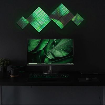 5. Intelligente Twinkly Squares Combo Pack mit 6 Blöcken (1 Master + 5 Erweiterungen) x 64 RGB-Pixel
