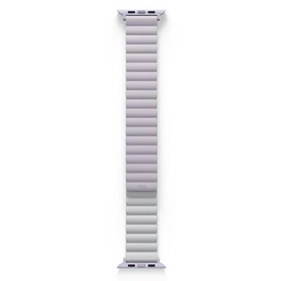 8. Uniq Revix Armband für Apple Watch 1/2/3/4/5/6/7/8/SE/SE2/Ultra 42/44/45/49 mm – lila-weiß