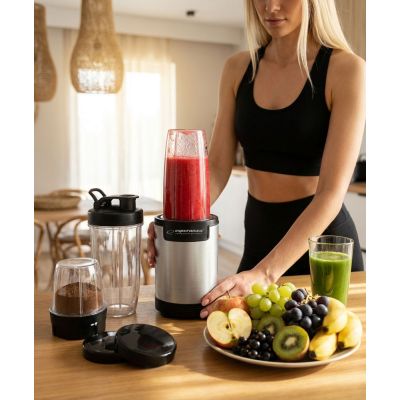 21. Esperanza NUTRI BOMB EKM030 Sportmixer zum Zerkleinern (900W; schwarz und silber)