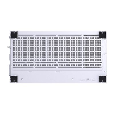 24. Jonsbo D32 STD PC-Gehäuse, Weiß, Mini-Gehäuse, mATX, gehärtetes Glas – Weiß