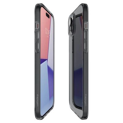 6. Spigen Crystal Flex Hülle für iPhone 15 Plus – grau und transparent