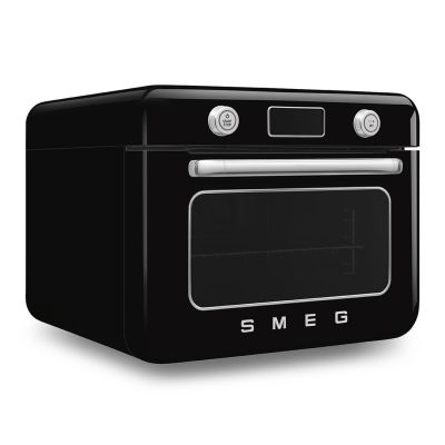 10. Smeg COF01BLEU Kleine schwarze Dampfgarerknöpfe, Drehknopf