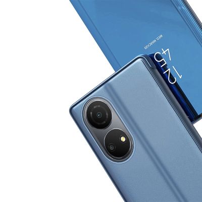 7. Clear View Case Hülle für Honor X7 / Honor Play 30 Plus Flip Cover schwarz