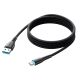3. Joyroom Starry Series SA32-AC3 3A USB-A/USB-C-Kabel 1 m – schwarz