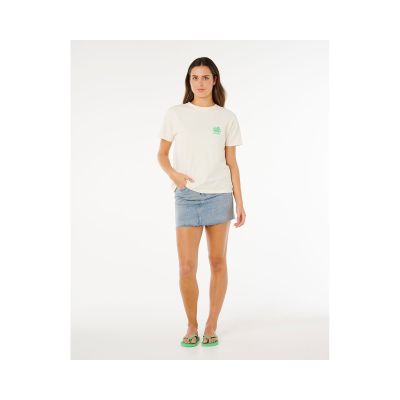 4. RIP CURL Surf Puff Party Pack Relaxed Beige Damen-T-Shirt