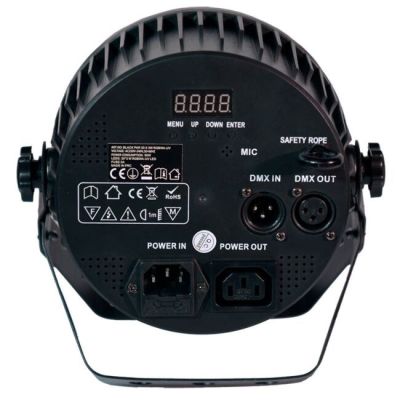 8. LIGHT4ME BLACK PAR 30x3W RGBA-UV LED - LED-Bühnenscheinwerfer
