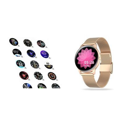 8. G.Rossi SW015-4 Damen-Smartwatch Roségold