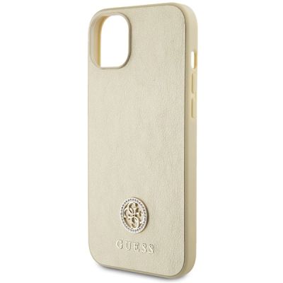 6. Guess GUHCP15MPS4DGPD iPhone 15 Plus 6,7" Gold/Gold Hardcase Strass Metall Logo