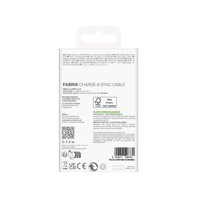 3. Puro Fabrik 10W Geflochtenes Kabel USB-A - USB-C 1,5m - Beige