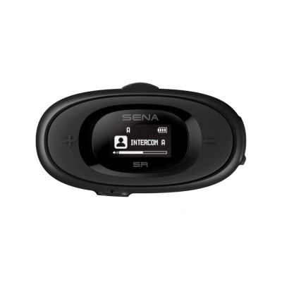 2. Sena 5R-01D 5R Bluetooth 5.1 700m Motorrad-Intercom mit LCD-Display und Universal-Mikrofon-Set für 2 Helme