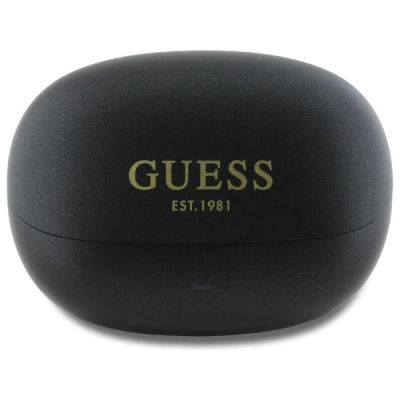 2. Guess Bluetooth-Kopfhörer GUTWST88MCTGK TWS + Dockingstation schwarz/schwarzes Kapsel-gedrucktes Logo