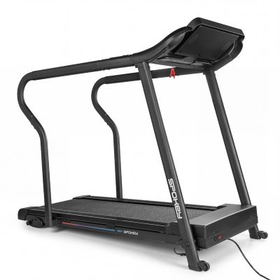 10. Spokey MOVI elektrisches Laufband mit Handläufen