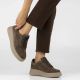 15. Braune Damen-Sneaker aus Leder mit Plateausohle, Modell Filippo DP7982