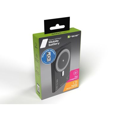12. TRACER POWERBANK AIRMAG2 5000MAH PD20W+15W MAG