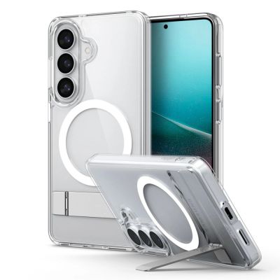 3. Spigen Ultra Hybrid S Mag MagSafe Hülle für Samsung Galaxy S26+ - Transparent und Weiß