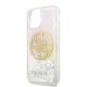 3. Guess GUHCN58LGIRGP iPhone 11 Pro Hartschalenetui Gradient Liquid Glitter Circle Logo