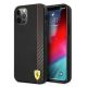 Ferrari FESAXHCP12LBK iPhone 12 Pro Max 6,7" schwarz/schwarz Hardcase On Track Carbon Stripe