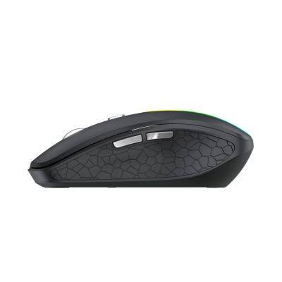 3. Wozinsky WMGK-1132 Kabellose Maus mit RGB-Hintergrundbeleuchtung – Schwarz