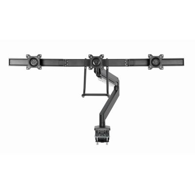 5. GEMBIRD Verstellbarer Schreibtischarm/Halterung für 3 Monitore 17-27 Zoll, VESA 100x100 mm, bis zu 6 kg