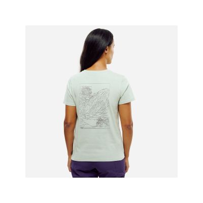 4. MILLET Cimaï Collab Ts Ss W Damen-T-Shirt Pastellgrün