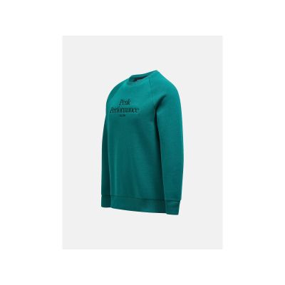 6. Peak Performance M Original Crew Grünes Sweatshirt
