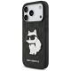 2. Karl Lagerfeld Saffiano Mono Patch Choupette Case für iPhone 18 Pro / 17 Pro – schwarz