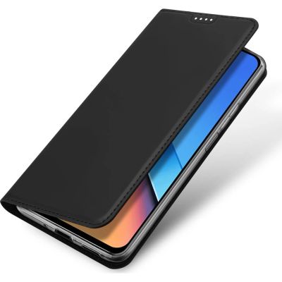 3. Dux Ducis Skin Pro Öko-Lederhülle für Xiaomi Redmi 12 / Redmi 12R – Schwarz