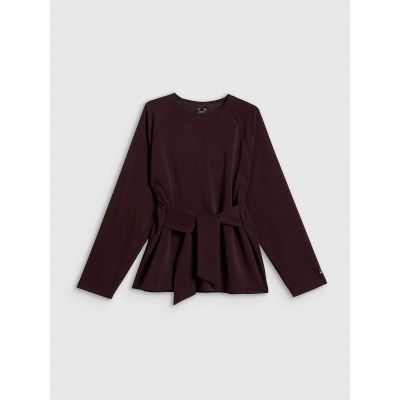 9. Damen-Sweatshirt mit Bindebändern und Modal 4F 4FRSS26TSWSF2784-80S