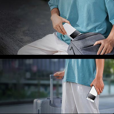 10. Baseus Star-Lord 20000mAh 22,5W Powerbank mit Digitalanzeige und 30cm USB-C 3A Kabel – Weiß