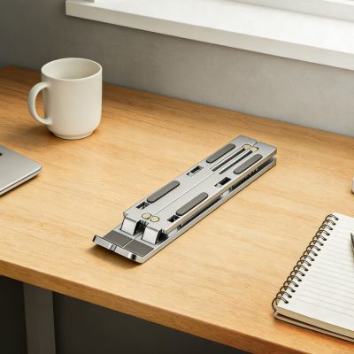 9. Wozinsky WDCX-X8S Faltbarer, verstellbarer Laptopständer – Silber