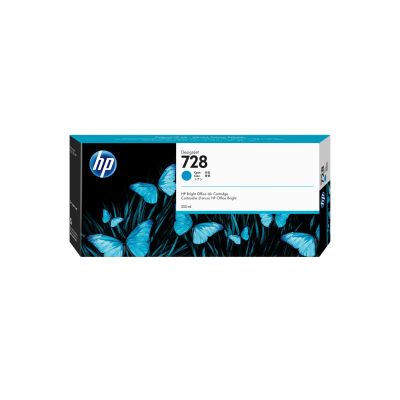 5. HP Tinte HP 728 Blau, HP728=F9K17A, 300 ml