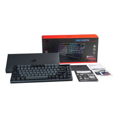 3. ASUS ROG Azoth Gaming-Tastatur USB + RF Wireless + Bluetooth QWERTY Schwarz