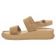 2. Damen-Keilsandalen aus Leder, Kamel, Filippo DS7746