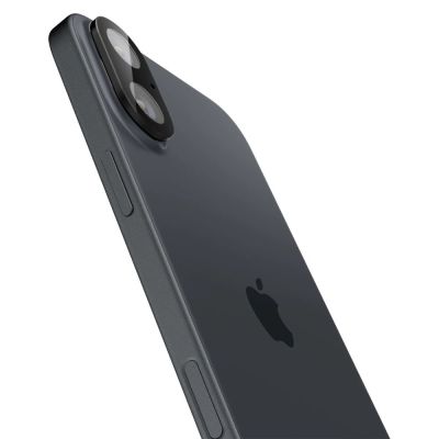 3. Spigen Optik GLAS.TR Kameraschutz 2-PACK für iPhone 16 / 16 PLUS – Schwarz