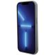7. Guess Pailletten-Schriftzug-Metallgehäuse für iPhone 15 – Silber