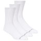 Skechers 3er-Pack Unisex-Sneaker, Rundhalsausschnitt, Non-Frottee, S601102-100, Weiß, Größe 43-46