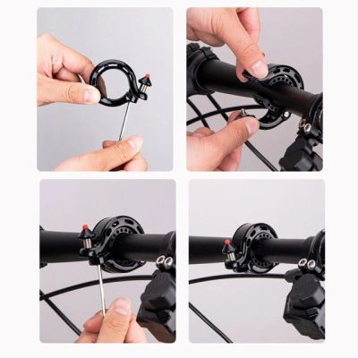 4. Rockbros 34210028001 Q-förmige Fahrradklingel - schwarz