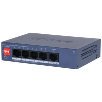 Dahua Technology CS4005-4ET1GT-36 Managed Network Switch L2 Gigabit Ethernet (10/100/1000) unterstützt PoE Blue